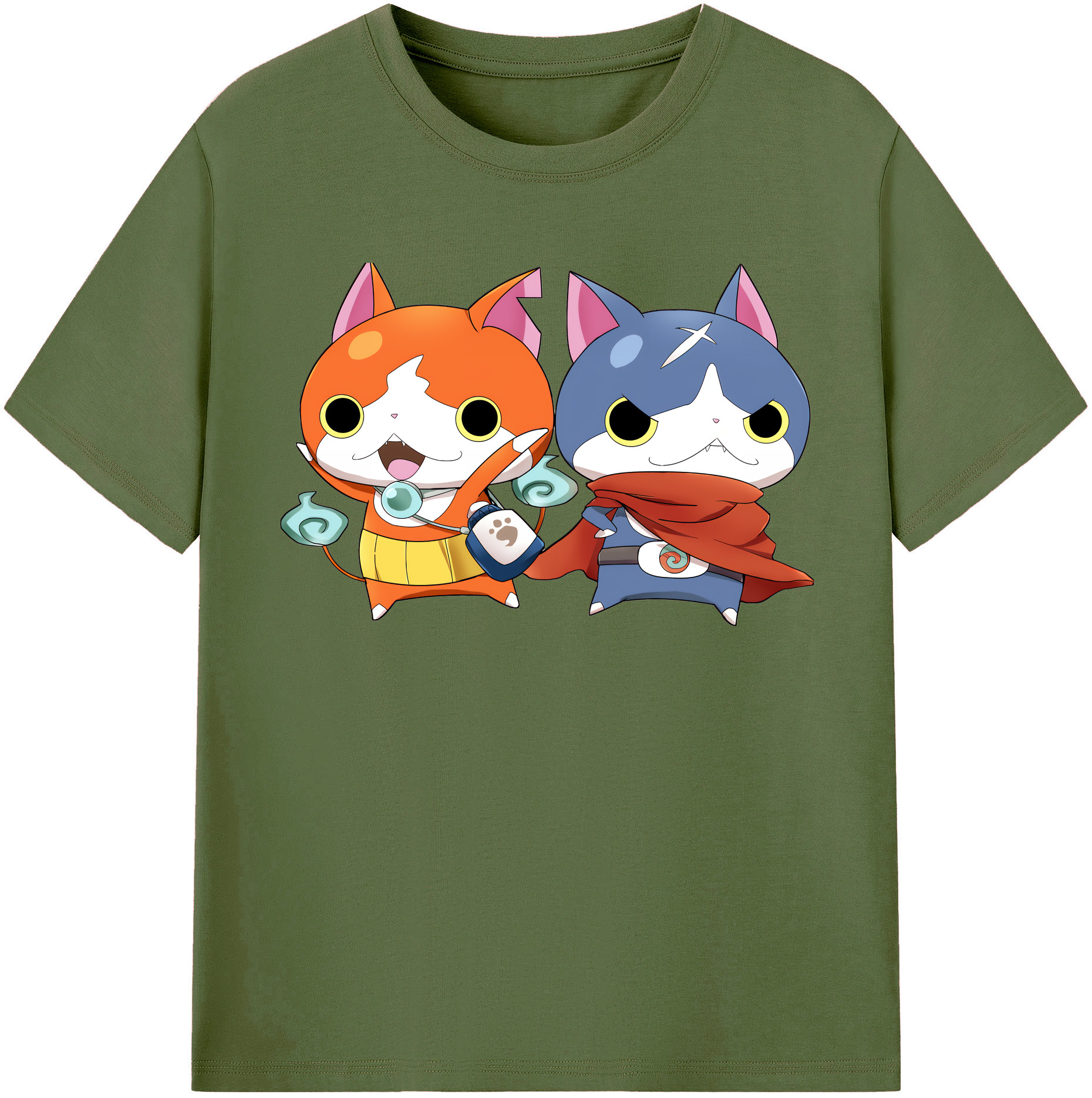 （画像用） 妖怪ウォッチ Yo-kai Watch 綿100％半袖Tシャツ（フロントプリント）